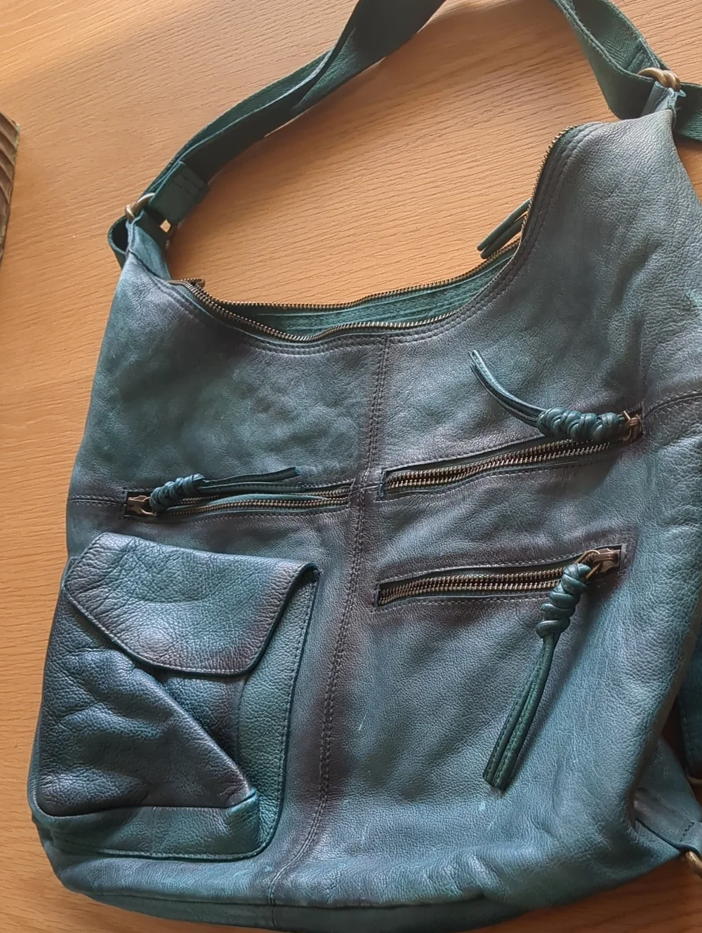 Free People Brixie Convertible Tote Backpack In Evergreen Color - Picture 4 of 12